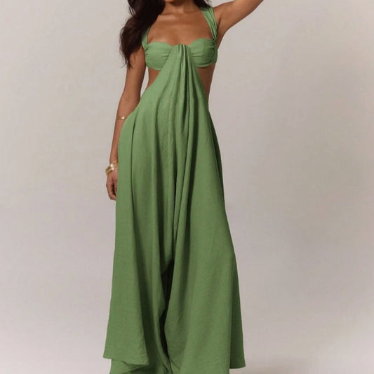 Bohemian Sexy Strapless Backless Jumpsuit Dress For Women