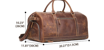 The First Layer Of Cowhide Europe And America Retro Large Capacity Line