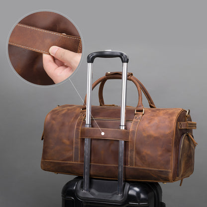 The First Layer Of Cowhide Europe And America Retro Large Capacity Line