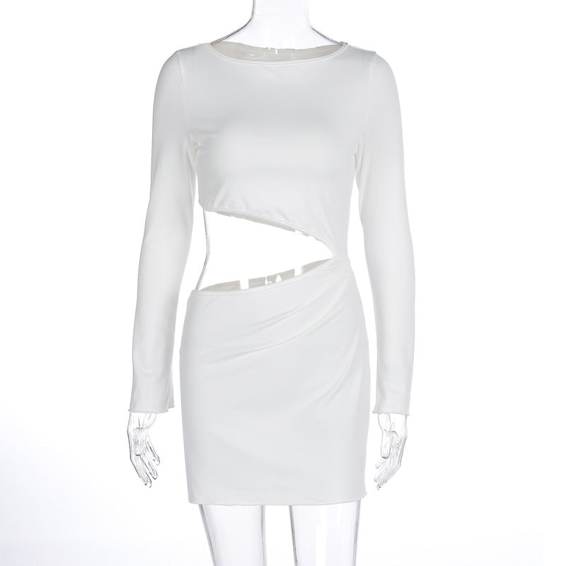 New Fashionable Round-neck Figure-hugging Sheath Dress