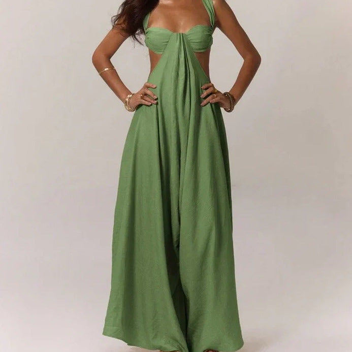 Bohemian Sexy Strapless Backless Jumpsuit Dress For Women
