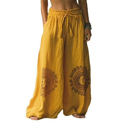Printed AliExpress Hottest Wide-Leg Pants Trousers