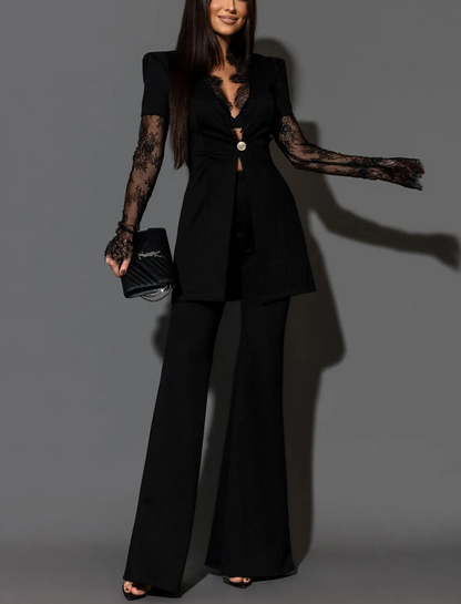 Midnight Lace Power Suit Set